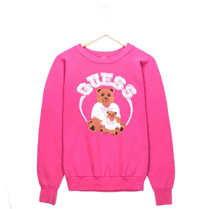 楽天市場】ゲス ストリートブランドスウェット ピンク GUESS 長袖 