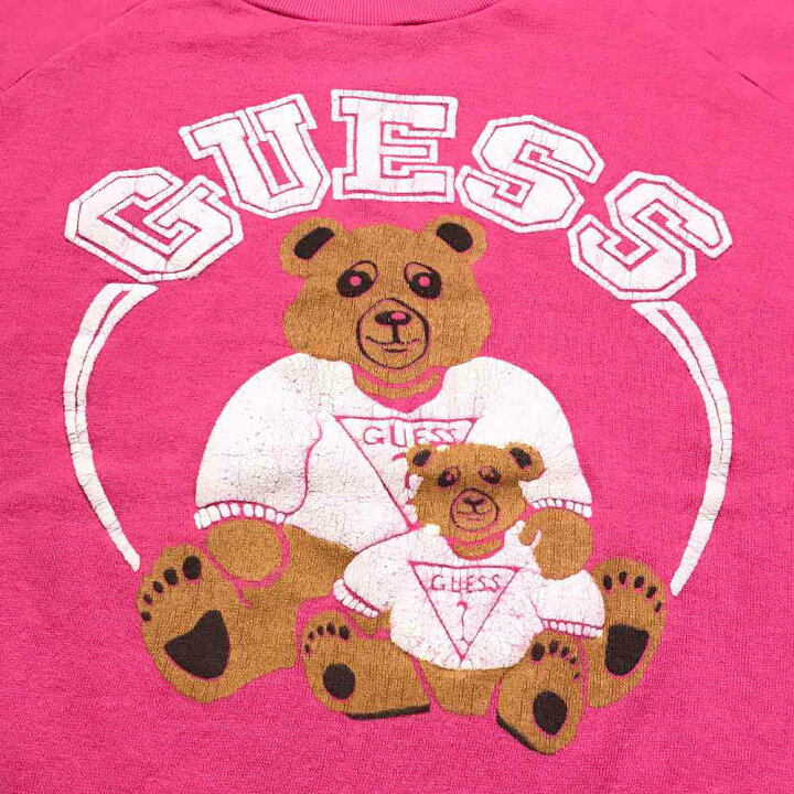 楽天市場】ゲス ストリートブランドスウェット ピンク GUESS 長袖 