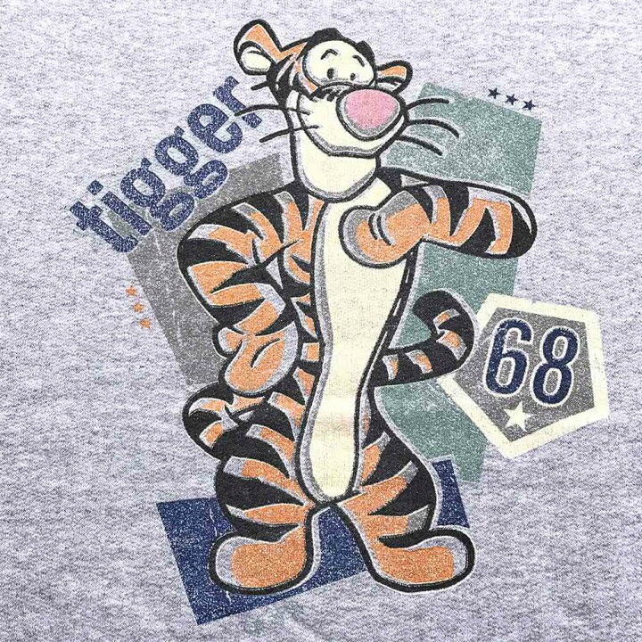 楽天市場】ティガー キャラクタースウェット グレー Tigger 長袖 