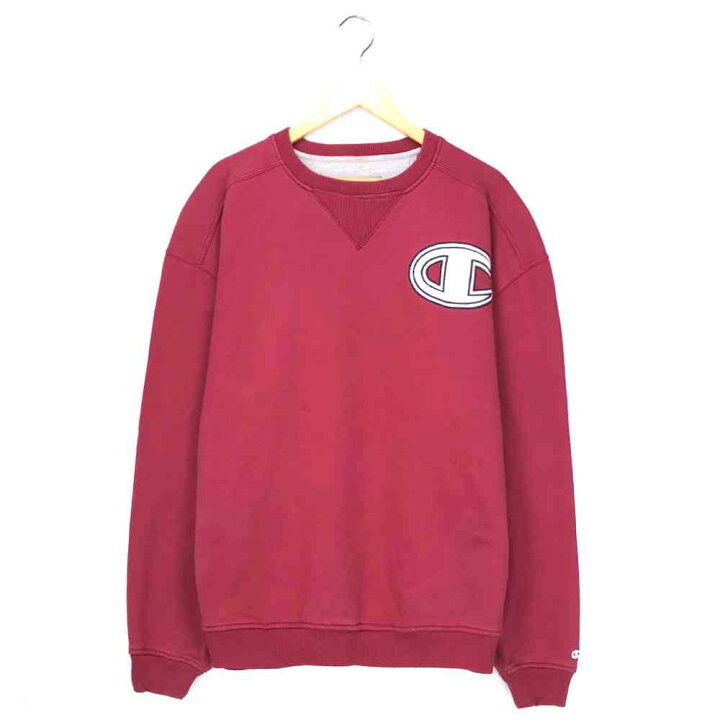 楽天市場】チャンピオンロゴスウェット サイズ表記 XL レッド champion  