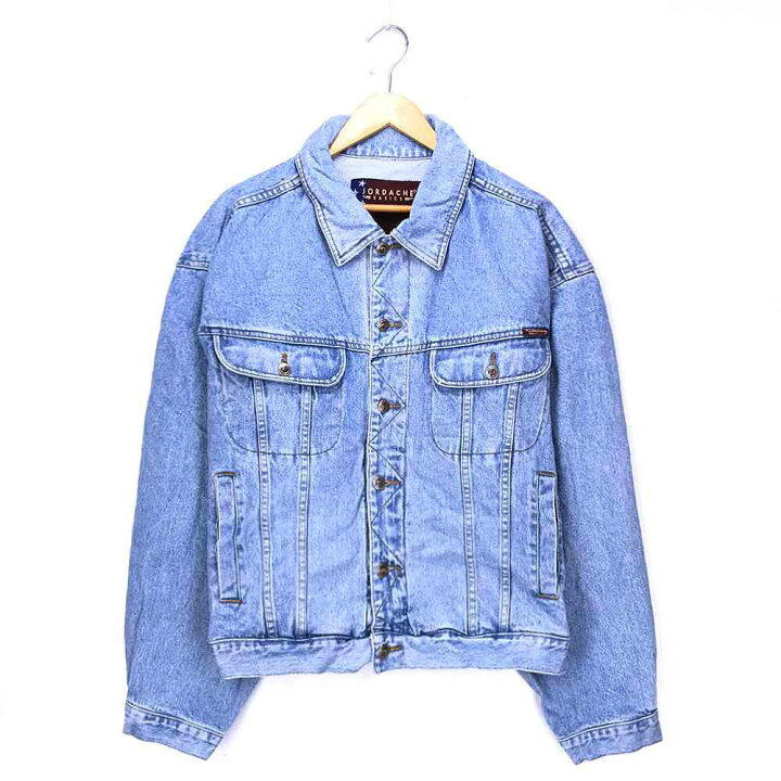 楽天市場】JORDACHE BASICS デニムジャケット ブルー ロゴ Gジャン 