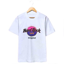 ハードロックカフェ カンパニーTシャツ ホワイト Hard Rock CAFE 企業 Cozumel 半袖 プリント 白 古着【中古】wv2101-0751