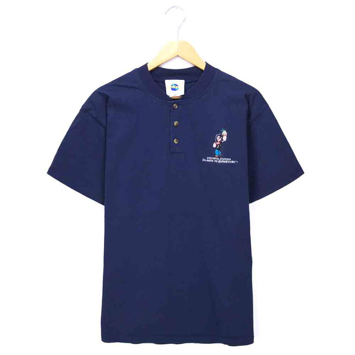 楽天市場】ポパイ キャラクターTシャツ サイズ表記 L ネイビー Popeye  