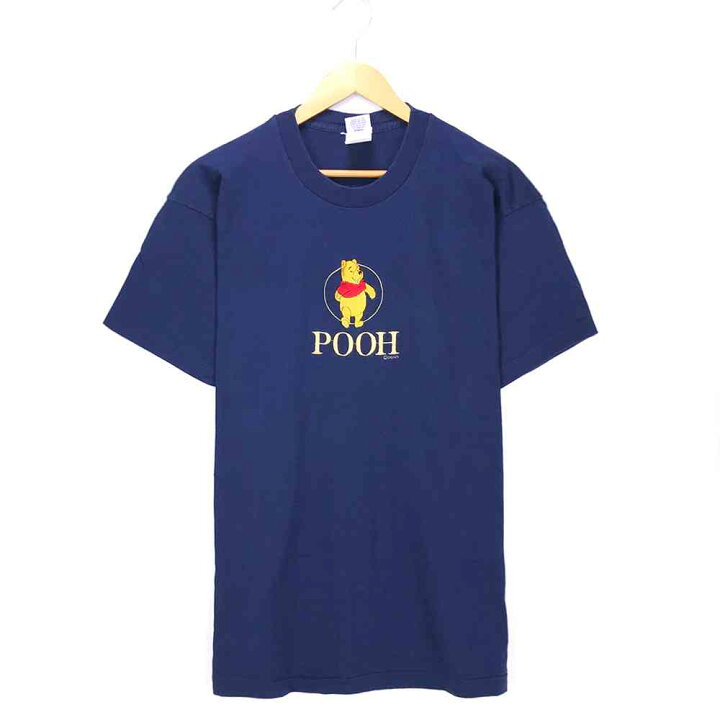 楽天市場】プーさん キャラクターTシャツ サイズ表記 XL ネイビー  