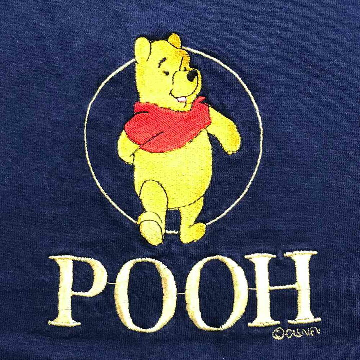 楽天市場】プーさん キャラクターTシャツ サイズ表記 XL ネイビー 