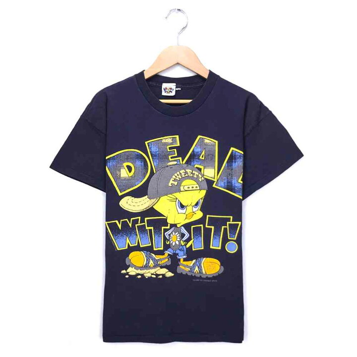 楽天市場】トゥイーティー キャラクターTシャツ ネイビー LOONEY 