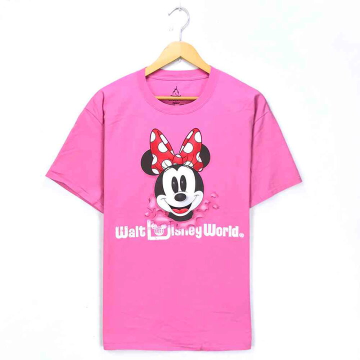 楽天市場】ミニー キャラクターTシャツ サイズ表記 L ピンク Walt 