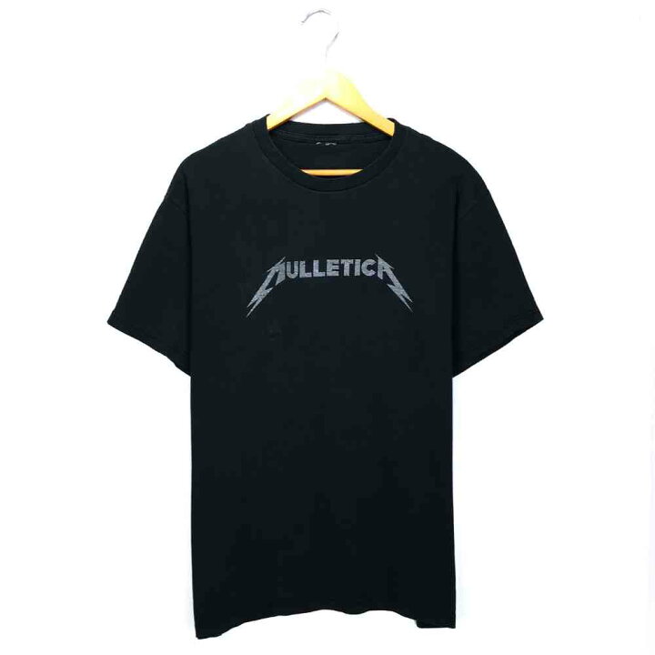 楽天市場】MULLETICA バンドTシャツ ブラック プリント 半袖 ビッグT 