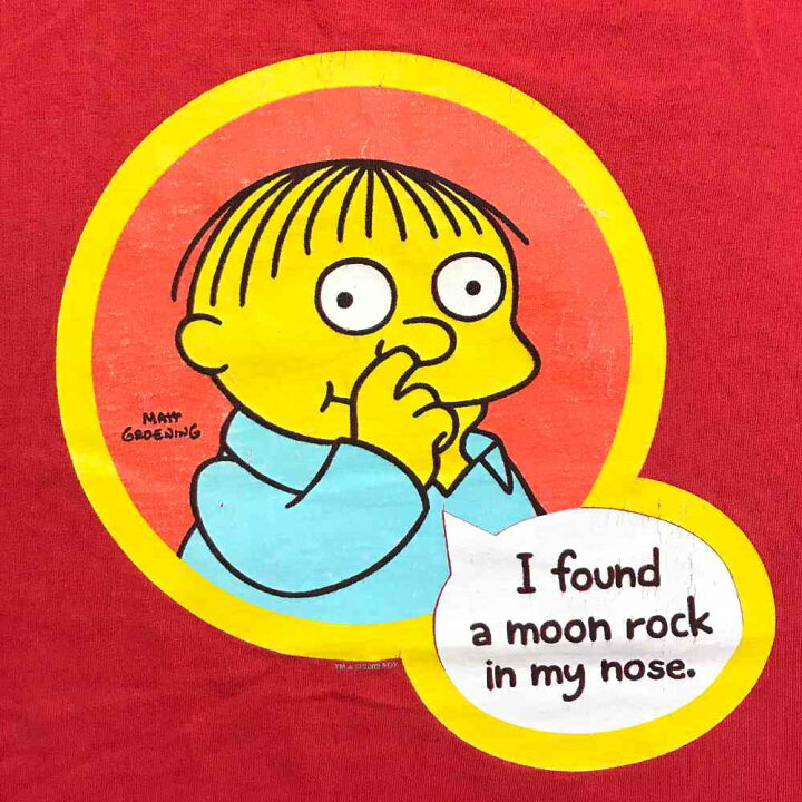 楽天市場 ザ シンプソンズ キャラクターtシャツ サイズ表記 L レッド Matt Groening マット グレイニング プリント The Simpsons 赤 半袖 ラルフ ウィガム Ralph Wiggum キャラt 古着 6022 中古 Wv2101 1600 Wego Vintage Online Store 楽天市場 ザ シンプソンズ キャラクターtシャツ サイズ表記 L レッド Matt Groening マット グレイニング プリント The Simpsons 赤 半袖 ラルフ ウィガム Ralph Wiggum キャラt 古着 6022 中古 Wv2101 1600 Wego Vintage Online Store