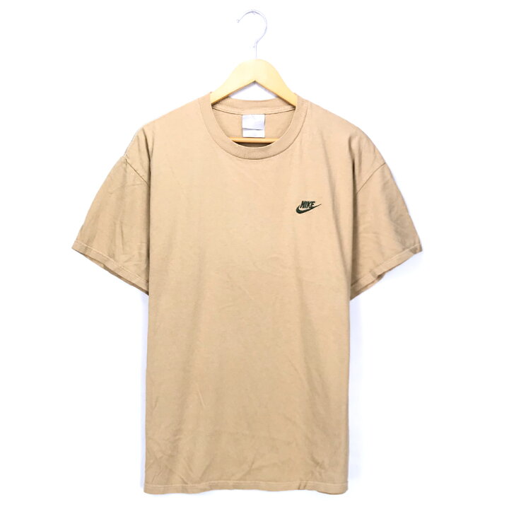 楽天市場】ナイキ スポーツワンポイントTシャツ サイズ表記 L ベージュ 