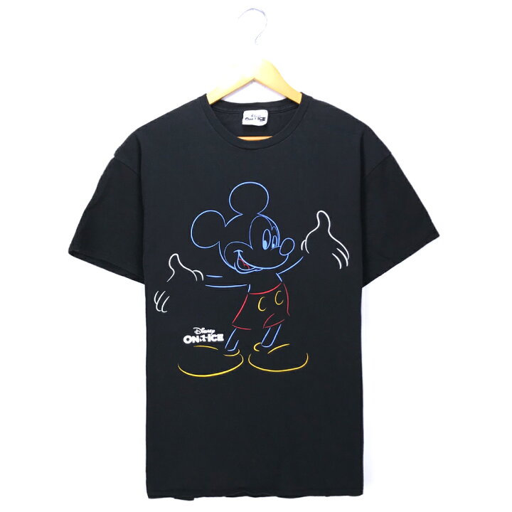 楽天市場】ミッキー キャラクターTシャツ ブラック Mickey ディズニー 