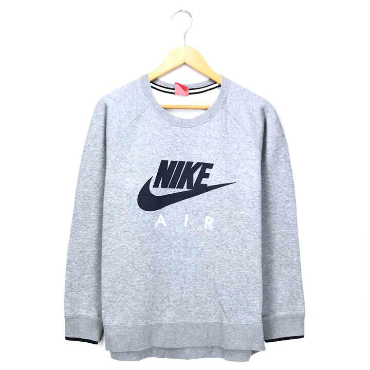 楽天市場 ナイキ スポーツブランドスウェット サイズ表記 L グレー Nike Air トレーナー スウォッシュ ロゴ プリント 灰 古着 中古 Wv2101 39 Wego Vintage Online Store