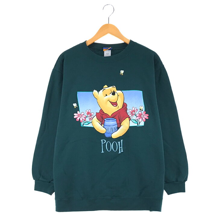 楽天市場 ディズニー プーさん キャラクタースウェット サイズ表記 Xxl グリーン クマのプーさん 緑 プリント トレーナー Disney Winnie The Pooh バックプリント 古着 中古 Wv2101 2403 Wego Vintage Online Store