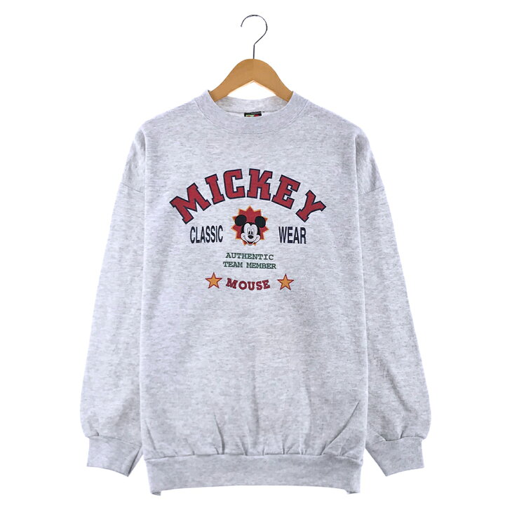 楽天市場 ディズニー ミッキー キャラクタースウェット サイズ表記 Xl グレー Disney Mickey 刺繍 Classic Team トレーナー ビッグサイズ ビッグシルエット 古着 中古 Wv2101 2425 Wego Vintage Online Store
