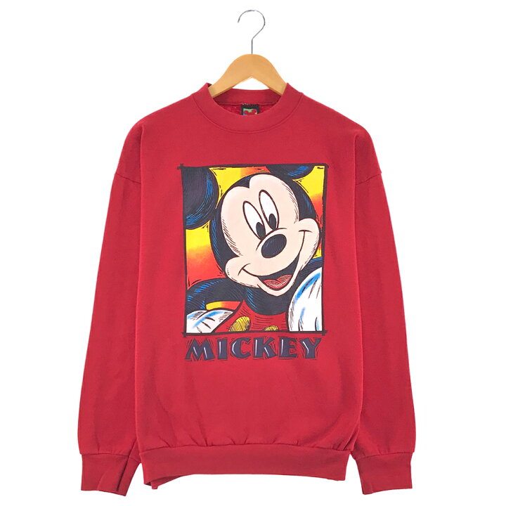 楽天市場 ディズニー ミッキー キャラクタースウェット レッド Disney Mickey赤 プリント トレーナー 古着 中古 Wv2101 2448 Wego Vintage Online Store