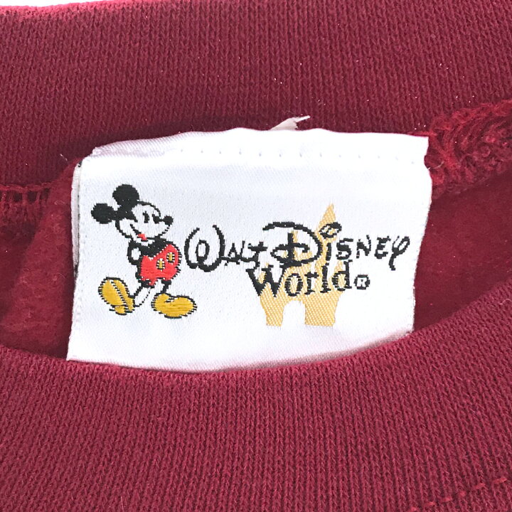 楽天市場 ディズニー ミッキー キャラクタースウェット レッド Walt Disney World 赤 Mickey トレーナー プリント ワールド 古着 中古 Wv2101 2474 Wego Vintage Online Store