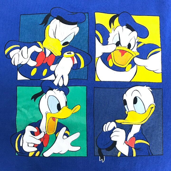 楽天市場 ディズニー ドナルドダック キャラクタースウェット ブルー Disney Donald Duck 青 トレーナー プリント 古着 中古 Wv2101 2478 Wego Vintage Online Store