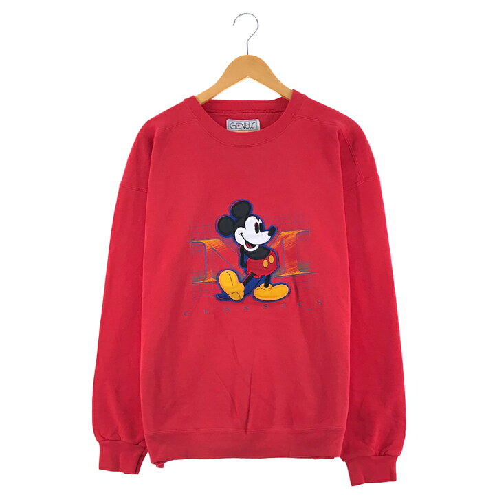 楽天市場 ディズニー ミッキー キャラクタースウェット サイズ表記 L レッド Disney Mickey 赤 トレーナー プリント 刺繍 ワッペン Classics 古着 中古 Wv2101 2495 Wego Vintage Online Store