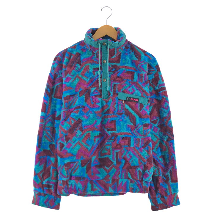 楽天市場】EIDER フリース サイズ表記 44 マルチカラー スナップ 