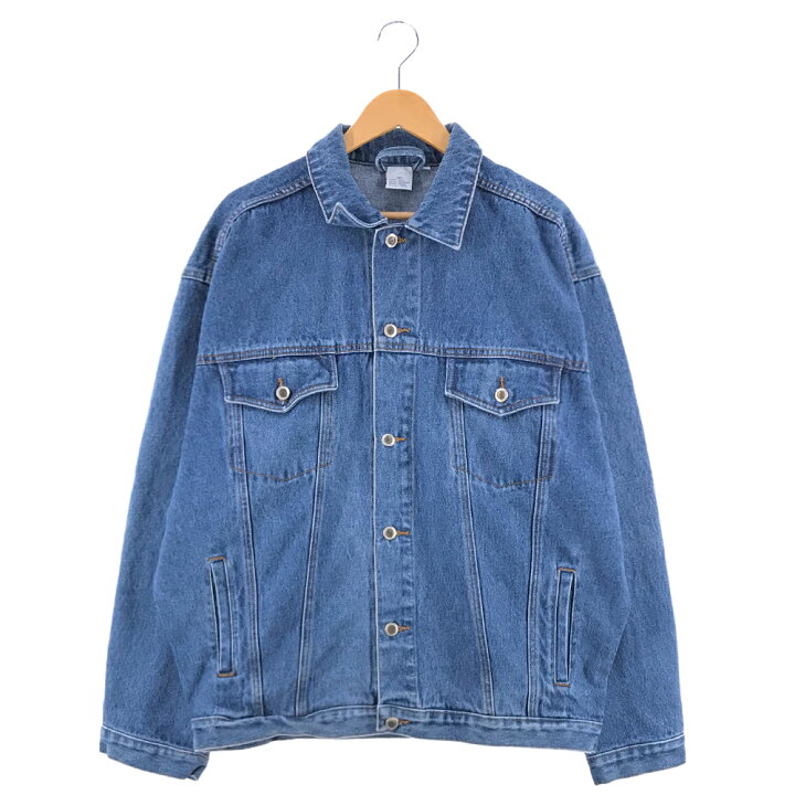 楽天市場 La Corp Bigデニムジャケット ブルー Gジャン アウター Jacket ビックサイズ Denim 青 古着 中古 Wv2101 2607 Wego Vintage Online Store