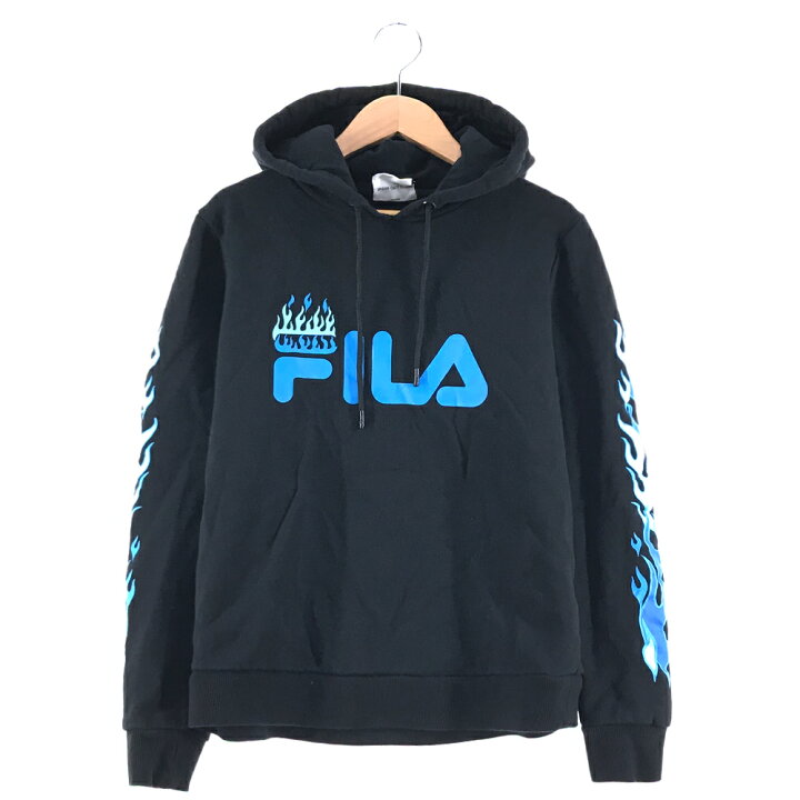 楽天市場 フィラ スポーツブランドスウェット サイズ表記 S ブラック プルオーバー パーカー Disney Villains Fila スリーブロゴ ファイヤーパターン 黒 ヴィランズ ディズニー 古着 中古 Wv2101 2933 Wego Vintage Online Store
