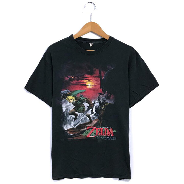 楽天市場】ZELDA キャラクターTシャツ ヴィンテージ ブラック ゼルダ 