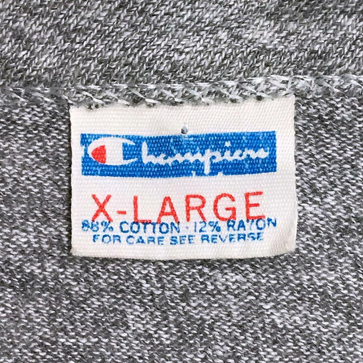 楽天市場】70〜80S チャンピオンTシャツ サイズ表記 XL グレー 70〜80  