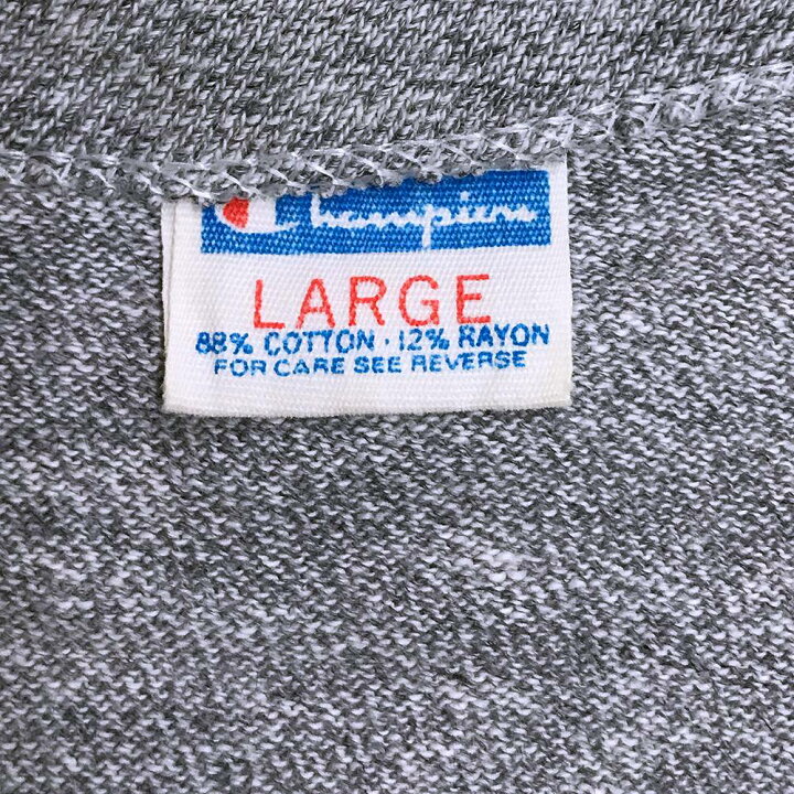 楽天市場】70〜80S チャンピオンTシャツ サイズ表記 L グレー 70年代  