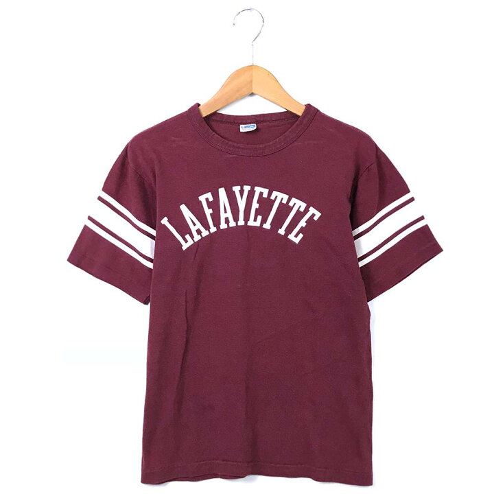 楽天市場 チャンピオン チャンピオンtシャツ サイズ表記 M レッド 70年代 70 S 80年代 80 S バータグ 後期 ヴィンテージ Lafayette ビンテージ 古着 中古 Wv1907 1466 Wego Vintage Online Store