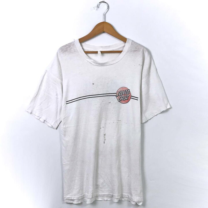 楽天市場】80S SANTA CRUZ スケートTシャツ ロゴ ホワイト 80年代 80