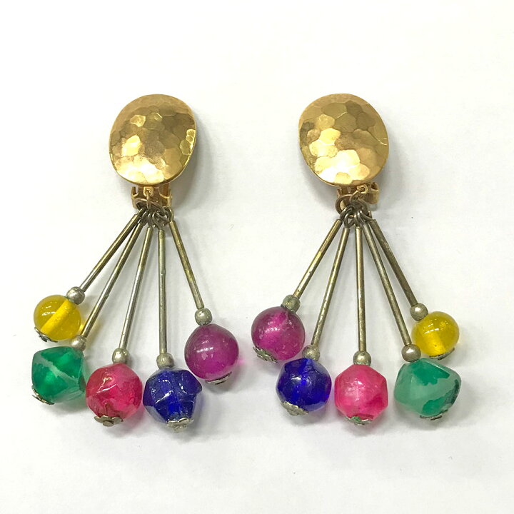 楽天市場】Accessories マルチカラー アクセサリー イヤリング 金 