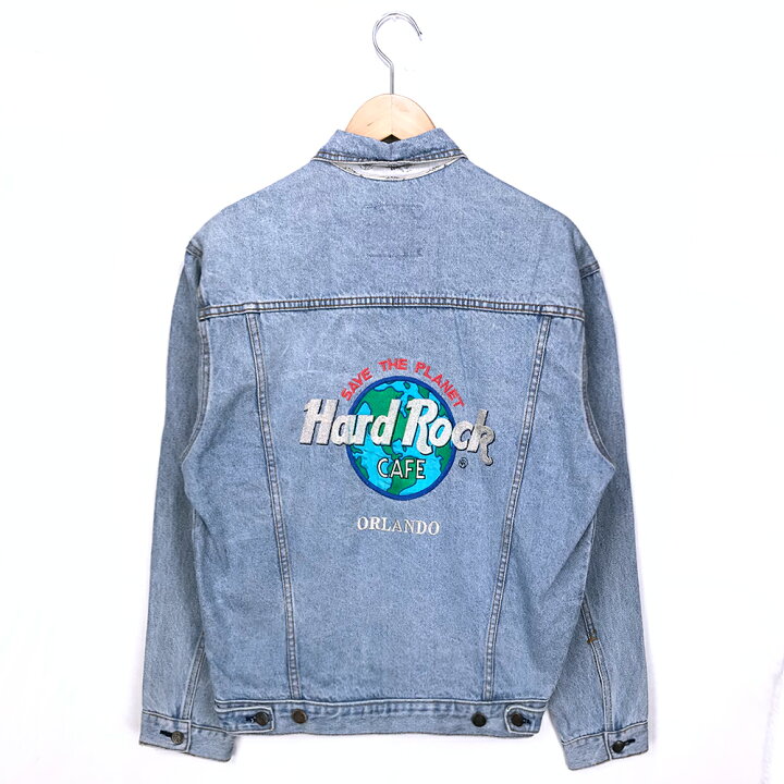 楽天市場】ハードロックカフェ デニムジャケット サイズ表記 S ブルー 