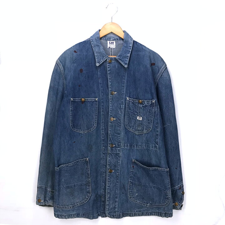 Lee 91-J カバーオール 日本製 楽天市場】Lee リー ジャケット サイズ:42(XL) 1940年代 ハウスタグ Lee 91-J デニムジャケット サイズ40