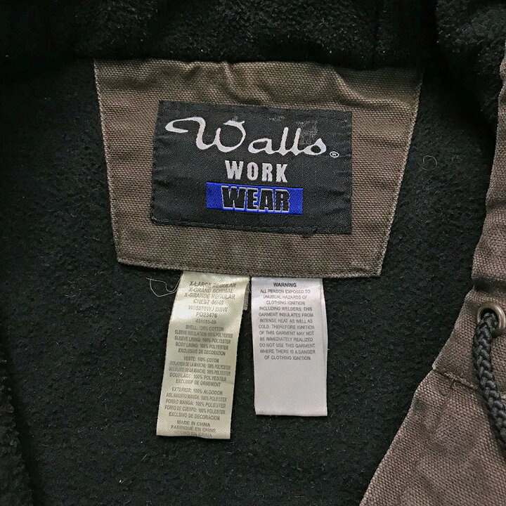 楽天市場】Walls WORK WEAR ジャケット サイズ表記 XL ブラウン ダック 