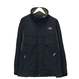 ノースフェイス ブランドナイロンジャケット サイズ表記 XL ブラック THE NORTH FACE マウンテンパーカー アウター 黒 ブラウン 茶 ストリート アウトドア ビッグサイズ ビッグシルエット 古着【中古】wv1912-0275