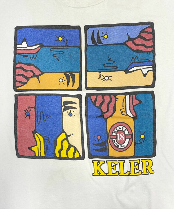 楽天市場】KELER アートTシャツ サイズ表記 L ホワイト SCREEN STARS  