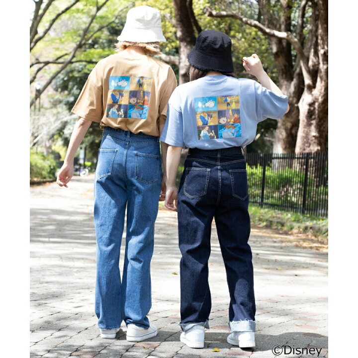 楽天市場 Sale Off Disney別注シーンバックプリントtシャツ ディズニー Tシャツ Disney レディース トップス お揃い お出かけ プリント キャラクター バックプリント 夏 春 ペア Wego ウィゴー Wego 楽天市場店