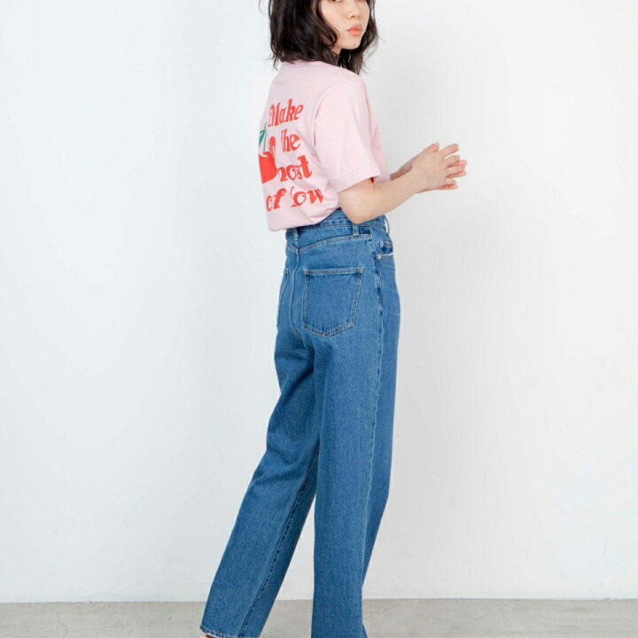 楽天市場 選べるtシャツ福袋対象商品 チェリーバックプリントt Tシャツ レディース 半袖 トップス カットソー 韓国 サクランボ チェリー ガーリー ウィゴー Wego Wego 楽天市場店