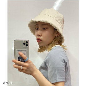 【SALE 2199円→1649円】フリンジバケットハット バケットハット バケハ レディース 帽子 夏 ハット カジュアル 韓国 フリンジ 黒 白 WEGO ウィゴー UV対策 日焼け対策