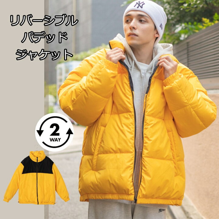 楽天市場 Sale5998円 4998円 リバーシブルパデッドジャケット アウター パデッド メンズ レディース ジャケット 中綿 コート 羽織 韓国 カジュアル ストレート Wego ウィゴー Wego 楽天市場店