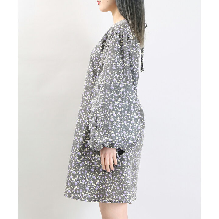 楽天市場 Sale5500円 1732円 フラワーパターンワンピース ワンピース レディース ワンピ ミニ丈 ミニワンピース ミニワンピ フラワー 花柄 ボリュームスリーブ Wego ウィゴー Wego 楽天市場店