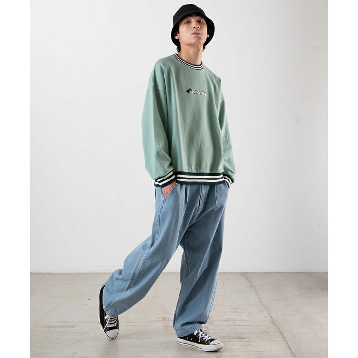 楽天市場 バルーンデニムパンツ パンツ メンズ デニムパンツ デニム ボトムス ボトム ワイドパンツ ワイド 太 ワイドシルエット Wego ウィゴー Wego 楽天市場店