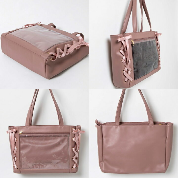 楽天市場 レースアップ痛バッグsサイズ 痛バッグ ミニ レディース デコバッグ 痛バ デコバ トートバッグ トート バッグ カバン かわいい ギフト 推し活 Wego ウィゴー Wego 楽天市場店