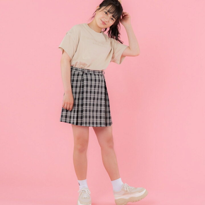 楽天市場 選べるtシャツ福袋対象商品 ショルダーボタンtops Tシャツ レディース カットソー 半袖 トップス 150sm 女の子 小学生 学校 3way Porme ポルミー Wego ウィゴー 服 Wego 楽天市場店