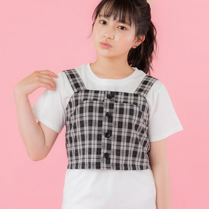 楽天市場 ビスチェ スカート ｔシャツ３点セット Tシャツ レディース カットソー 半袖 トップス ビスチェ スカート セットアップ 150sm 女の子 小学生 学校 Porme ポルミー Wego ウィゴー 服 Wego 楽天市場店