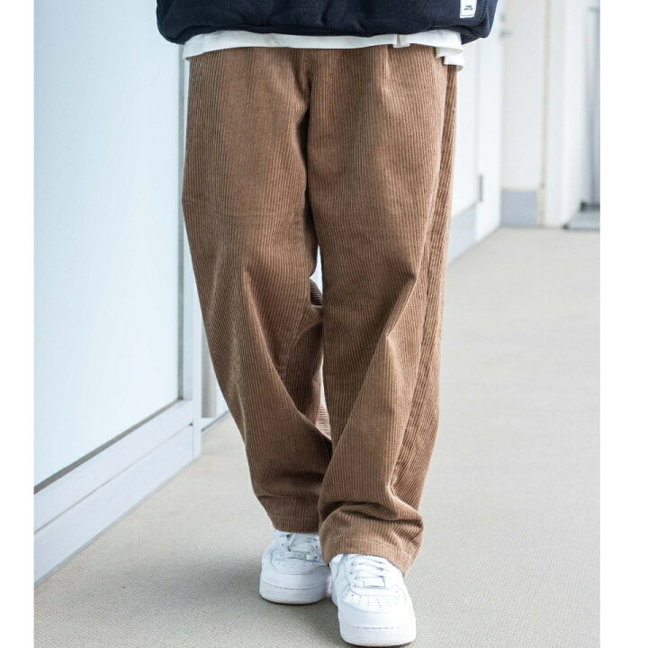 楽天市場 Sale3998円 3598円 コーデュロイワイドパンツ コーデュロイ メンズ パンツ ボトムス ワイド ゆったり 体系カバー Wego ウィゴー Wego 楽天市場店