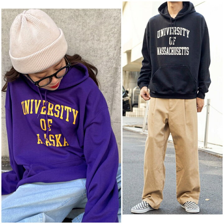 楽天市場 カレッジロゴプルパーカー パーカー パーカ メンズ レディース ユニセックス 男女兼用 スウェット トップス 長袖 ロゴ 春 冬 秋 カレッジ Wego ウィゴー Wego 楽天市場店