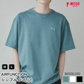 24夏新作 AIRFUNCTION シンプルロゴT(S) Tシャツ メンズ トップス カットソー 半袖 ロゴTシャツ 春 夏 レディース 男女兼用 ユニセックス WEGO ウィゴー