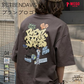 【SALE 4399円→3519円】別注BENDAVISプランプロゴT Tシャツ メンズ レディース ユニセックス トップス カットソー 半袖 バックプリント ゆったり おしゃれ カジュアル 綿100% ロゴ ブランド BEN DAVIS 春 夏 夏服 WEGO ウィゴー