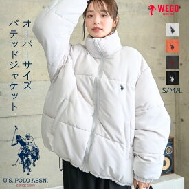 ＼マラソン最大20％クーポン利用で5040円／【マラソン限定SALE 9899円→6299円】USPOLO別注オーバーサイズパテッドジャケット USPOLO アウター レディース メンズ ブルゾン 中綿ブルゾン ジャケット 刺繍 ブランド ゆったり おしゃれ 秋冬 男女兼用 USPOLOASSN WEGO